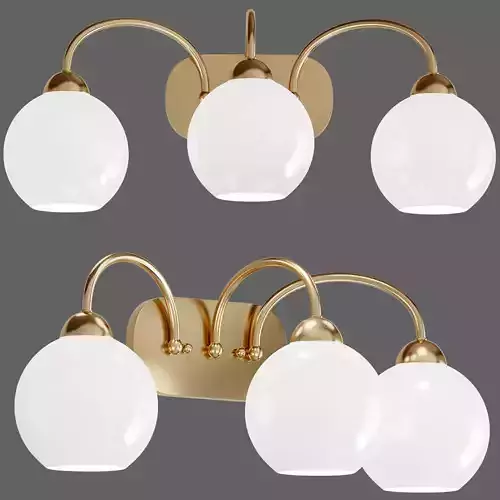 Carisa Collection 3 Light Vintage Gold Bath Light