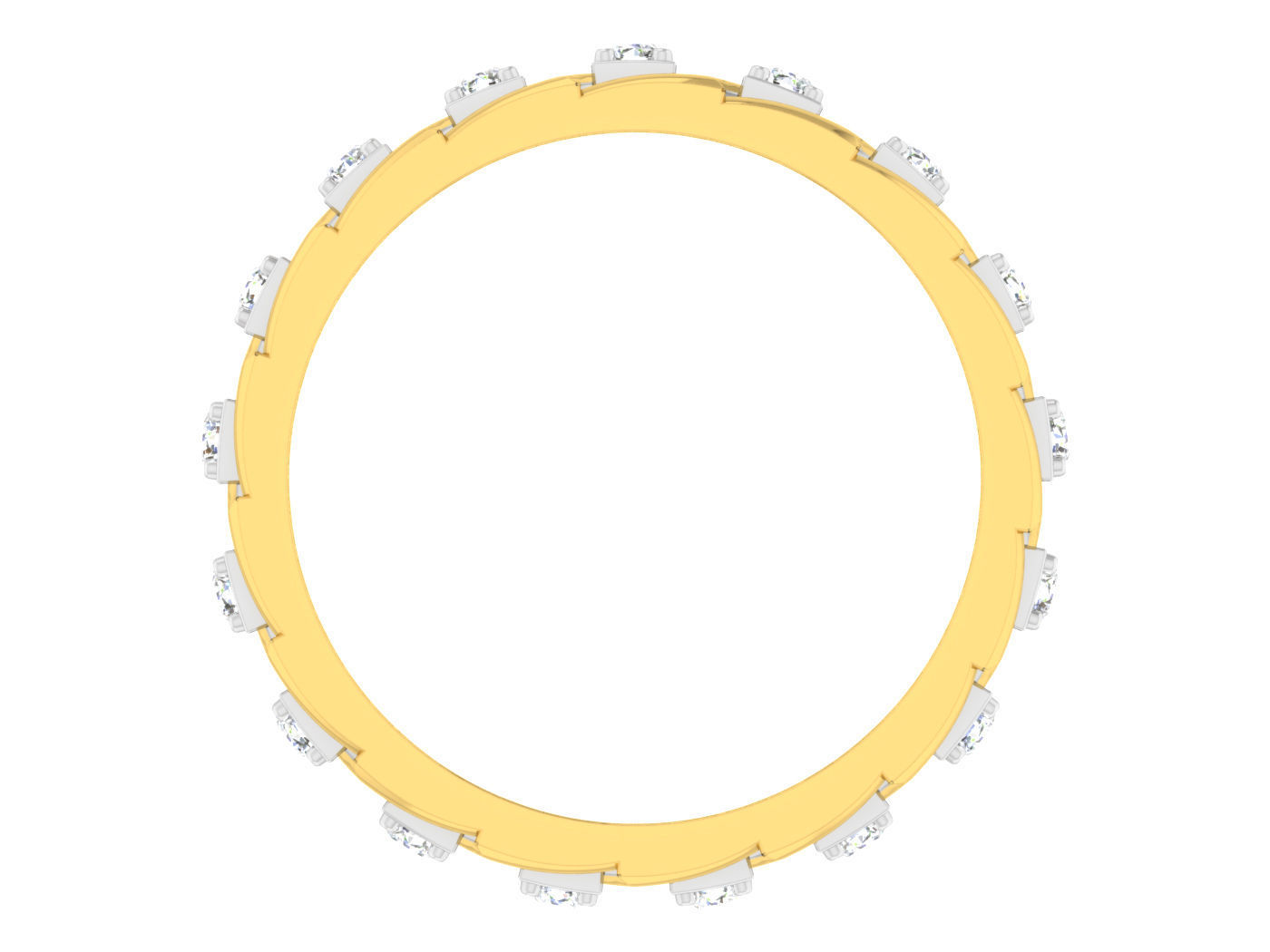  Women Band Ring 3dm stl render detail model view 3D print model_1