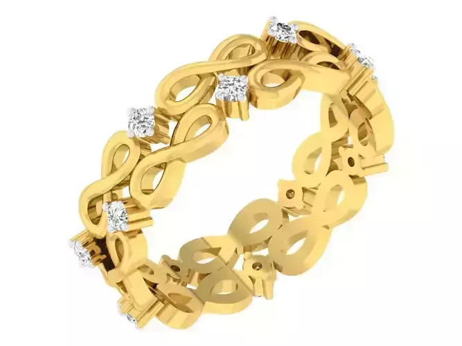  Women Band Ring 3dm stl render detail model view 3D print model