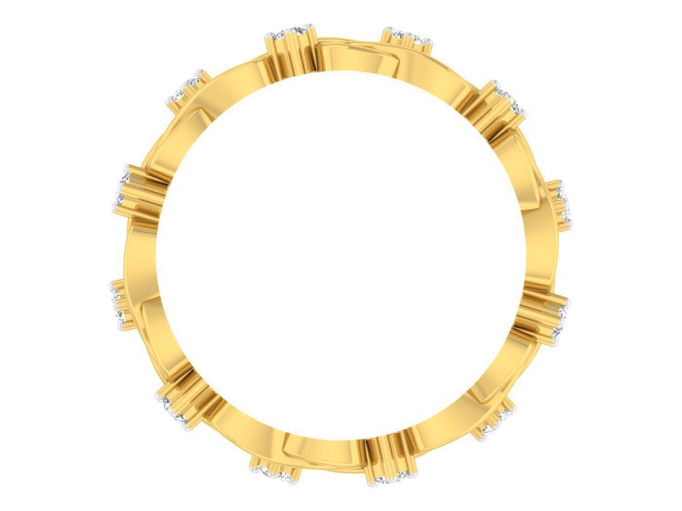  Women Band Ring 3dm stl render detail model view 3D print model_1