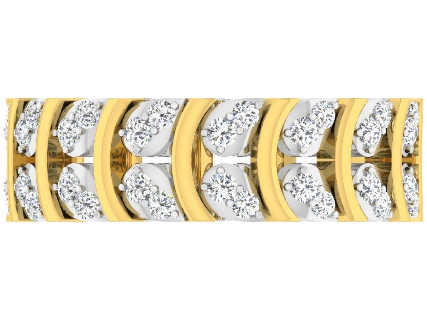  Women Band Ring 3dm stl render detail model view 3D print model_3