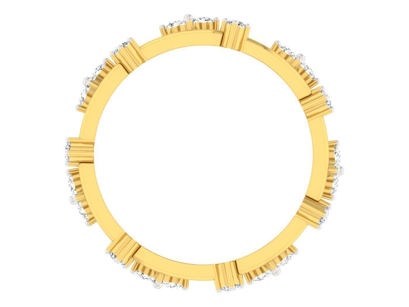  Women Band Ring 3dm stl render detail model view 3D print model_1