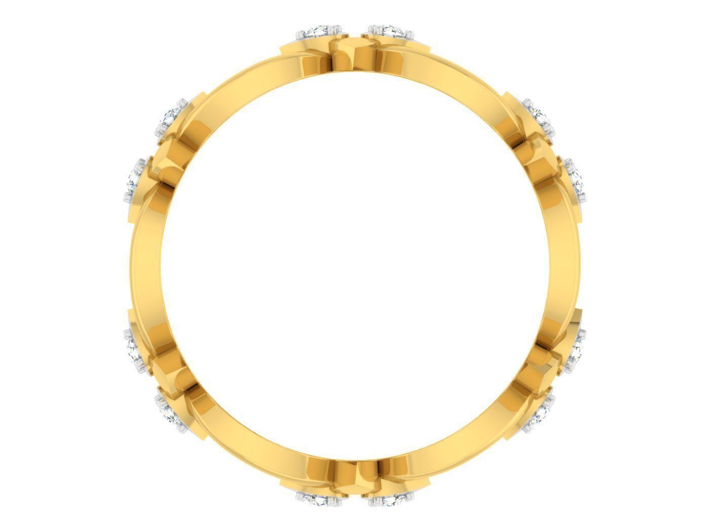  Women Band Ring 3dm stl render detail model view 3D print model_1