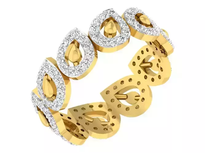  Women Band Ring 3dm stl render detail model view 3D print model