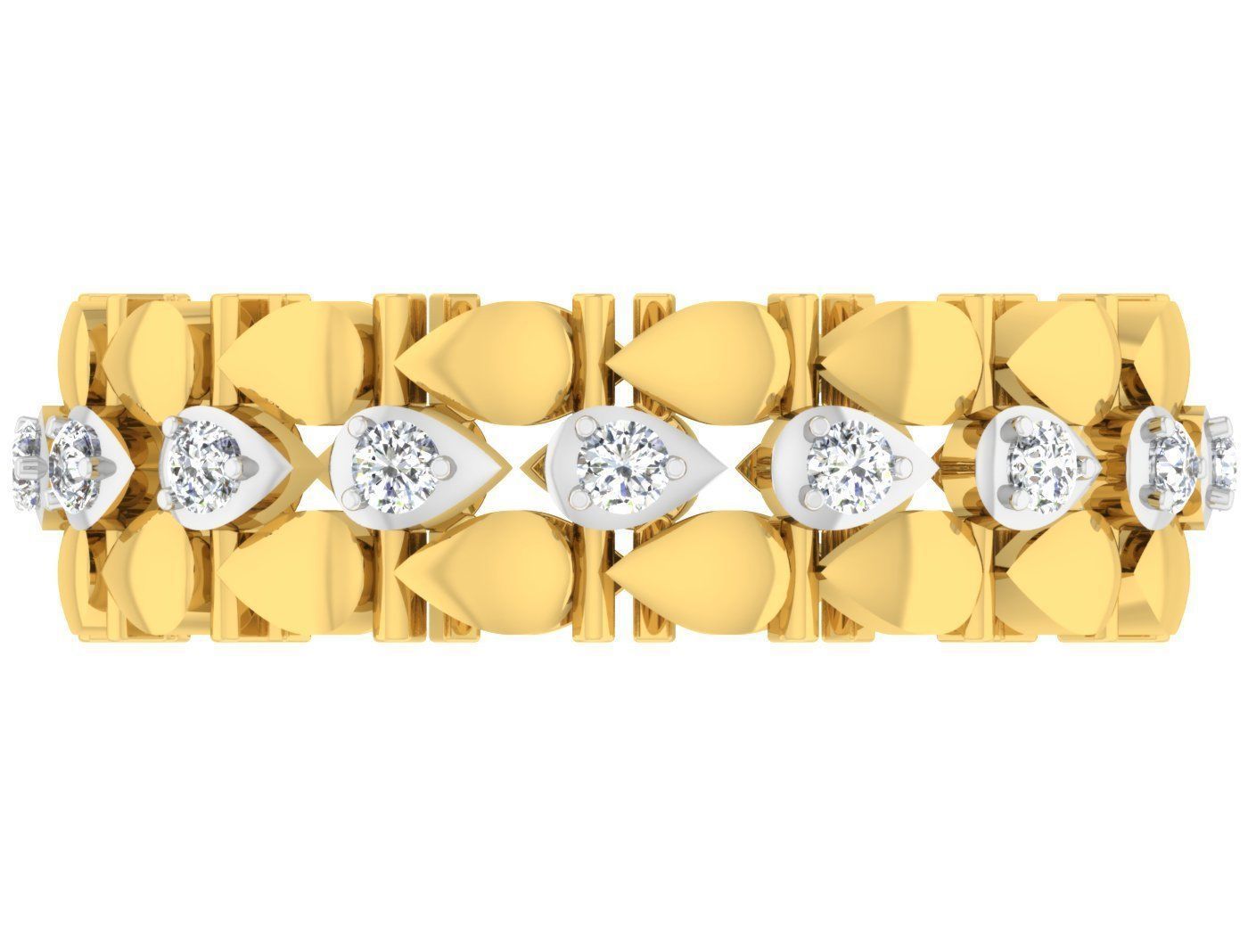 Women Band Ring 3dm stl render detail model view 3D print model_3