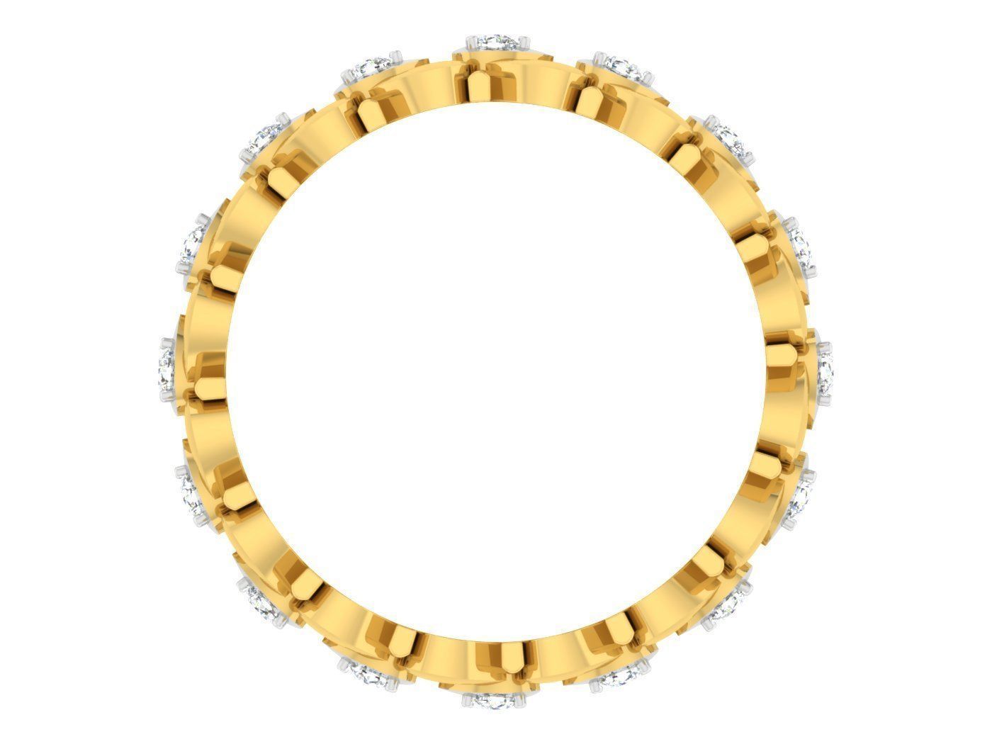 Women Band Ring 3dm stl render detail model view 3D print model_1