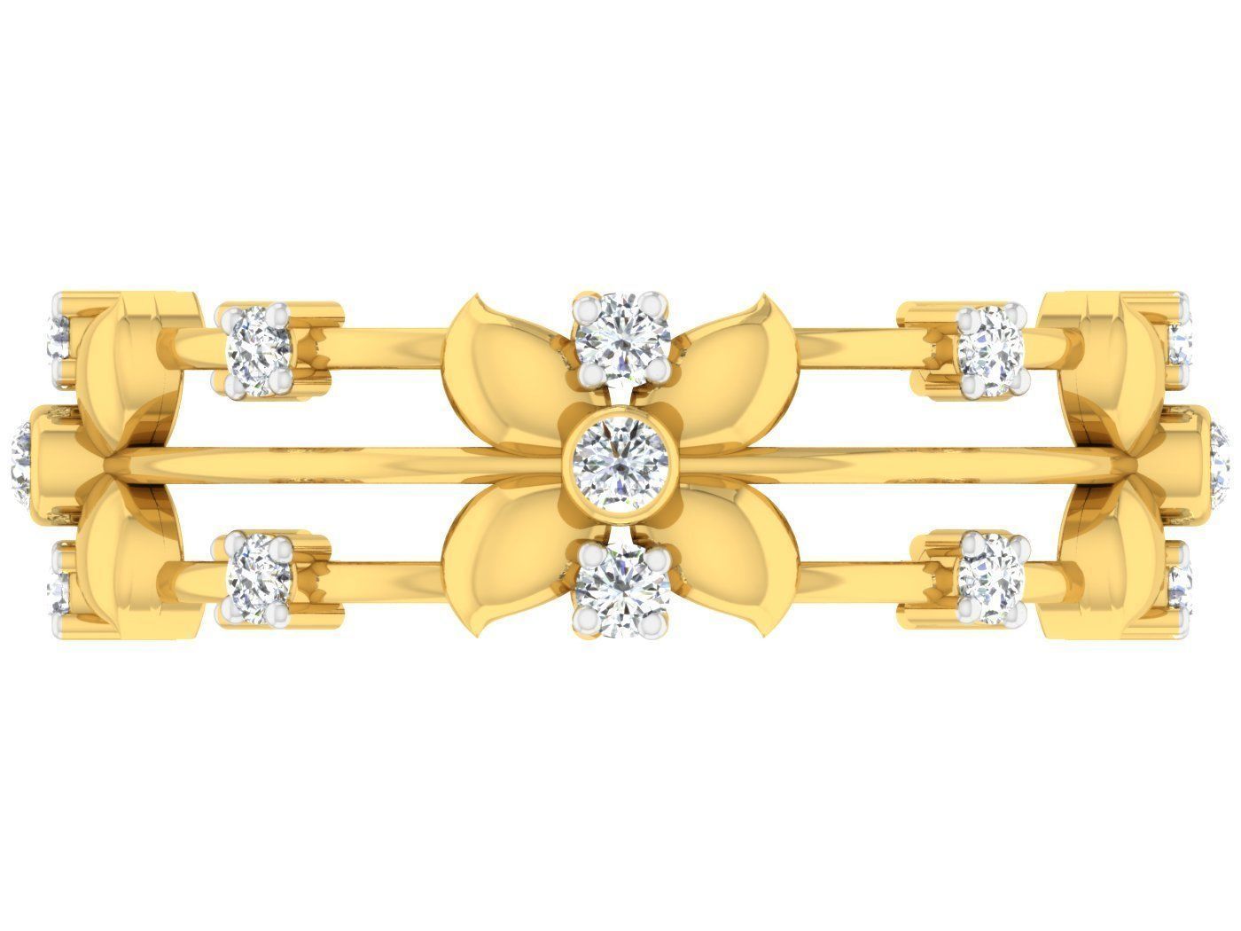 Women Band Ring 3dm stl render detail model view 3D print model_3