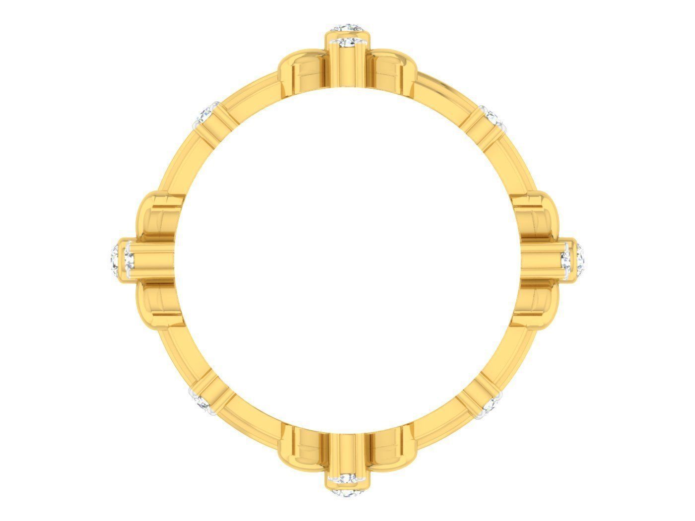 Women Band Ring 3dm stl render detail model view 3D print model_1