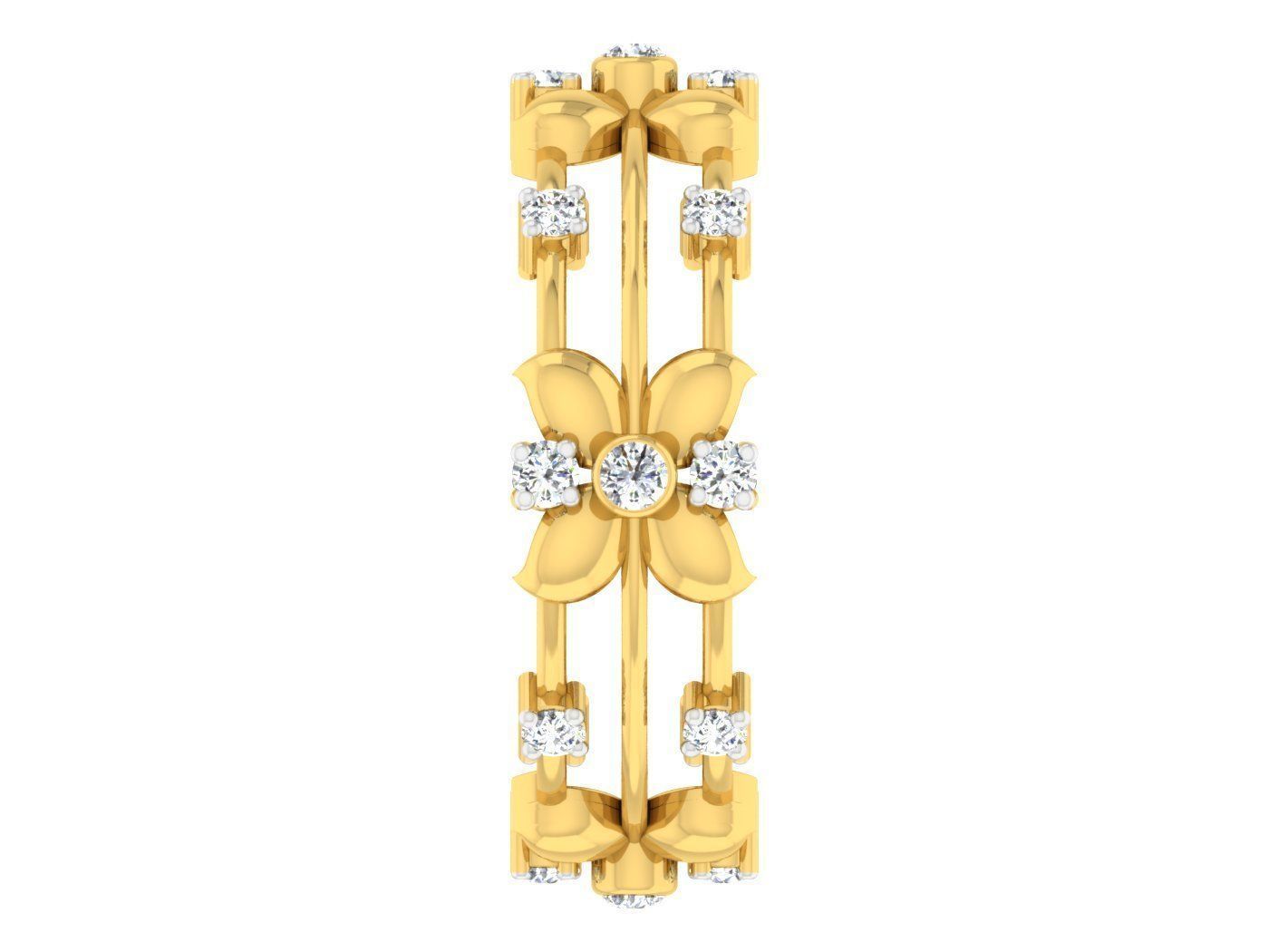 Women Band Ring 3dm stl render detail model view 3D print model_2