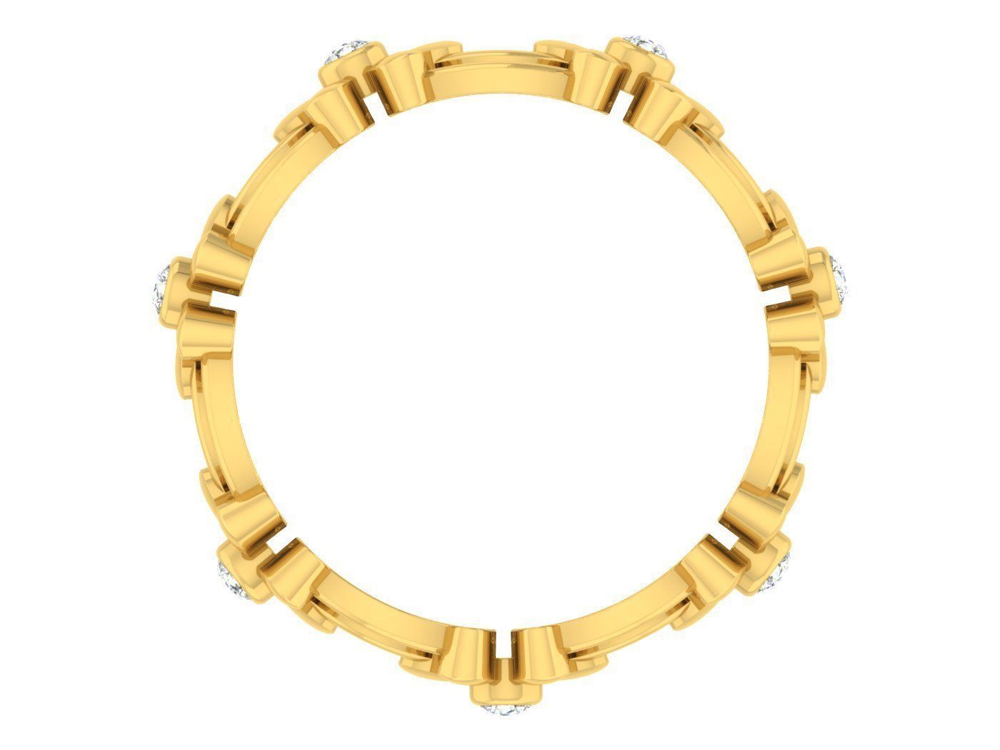 Women Band Ring 3dm stl render detail model view 3D print model_1