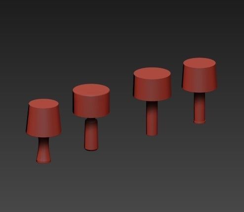 Table lamp 2 3D model_2