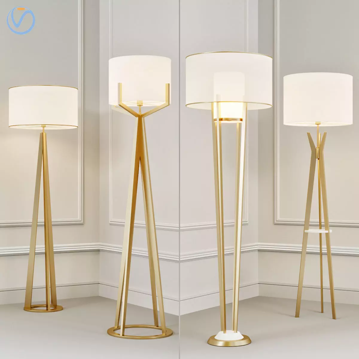 Floor lamp 3D model