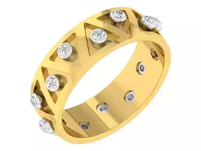  Women Band Ring 3dm stl render detail model view