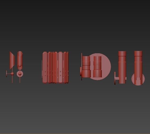 Wall Lamp 3D model_10