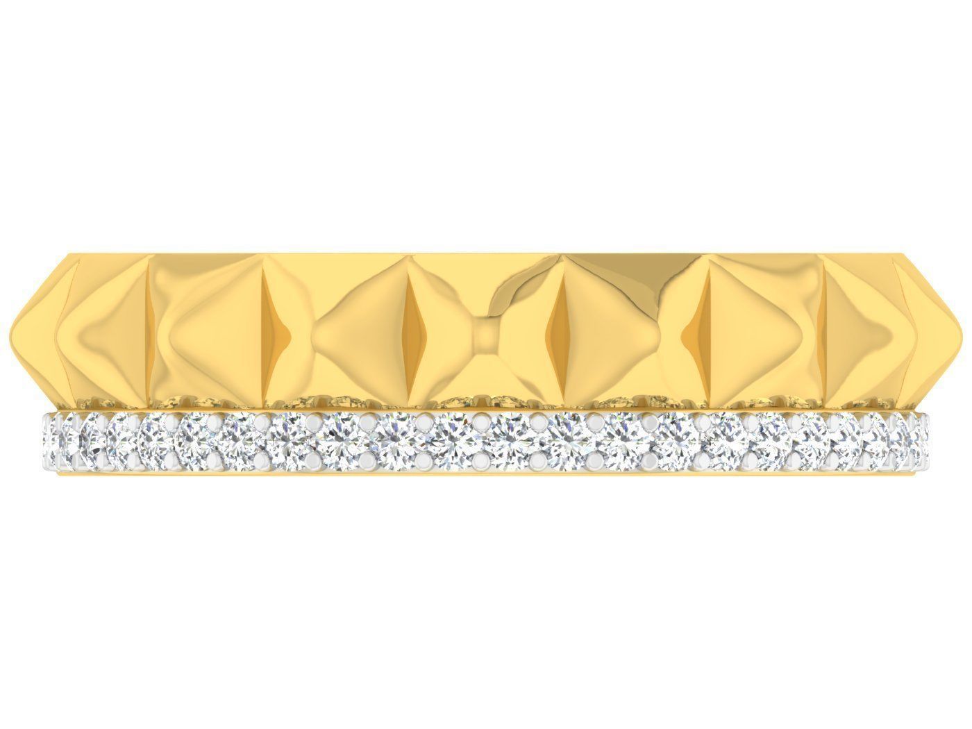  Women Band Ring 3dm stl render detail model view 3D print model_3