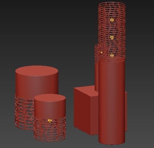 Pvc Pipe Lamp Lamp 3D model_2