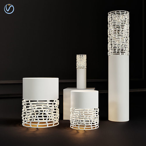 Pvc Pipe Lamp Lamp 3D model