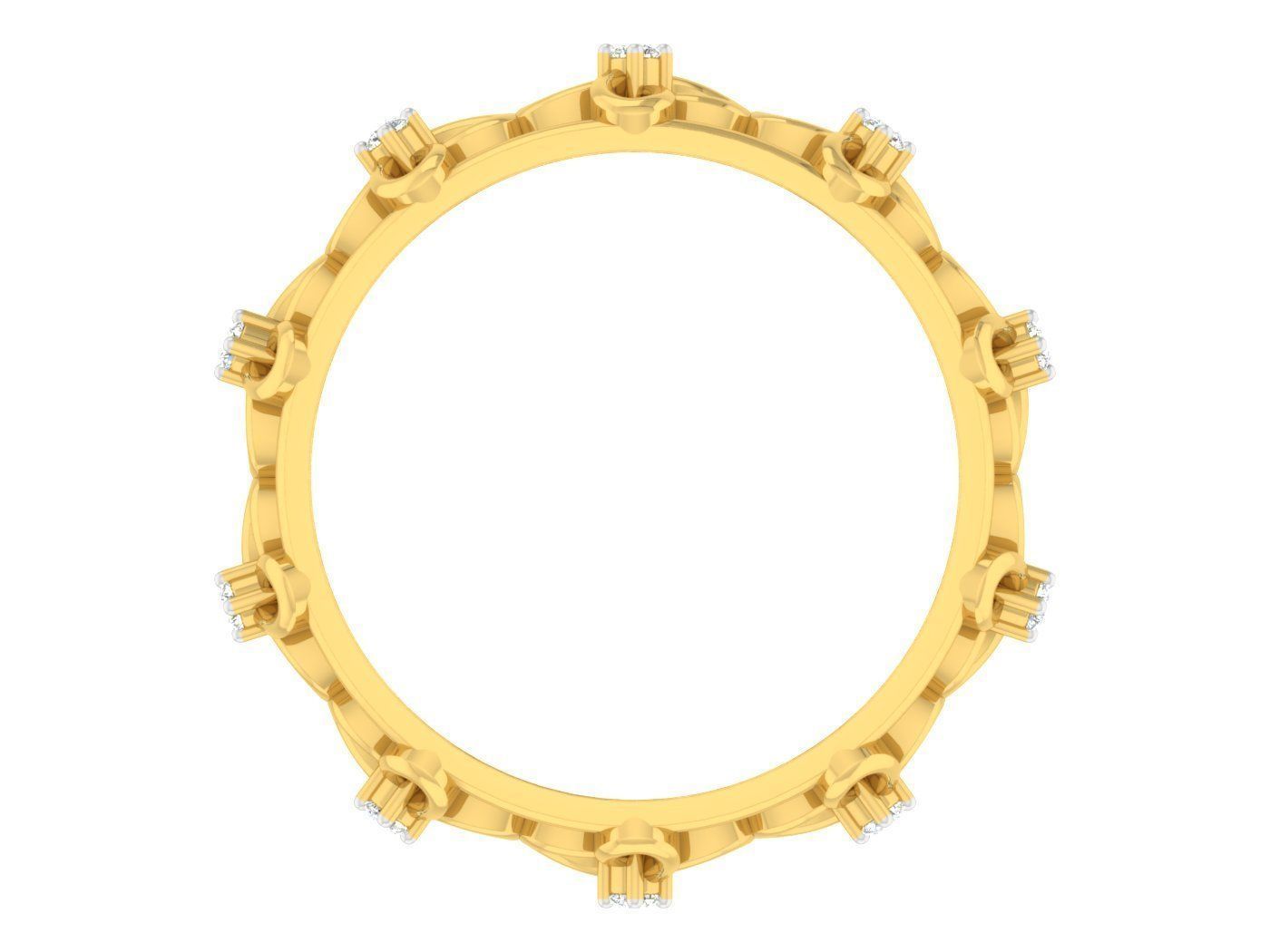 Women Band Ring 3dm stl render detail model view 3D print model_1