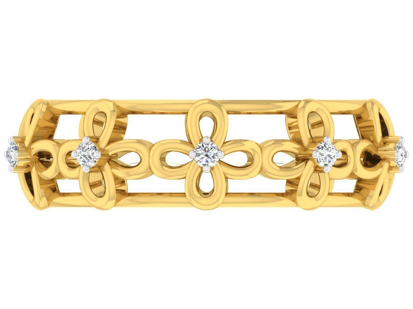 Women Band Ring 3dm stl render detail model view 3D print model_3