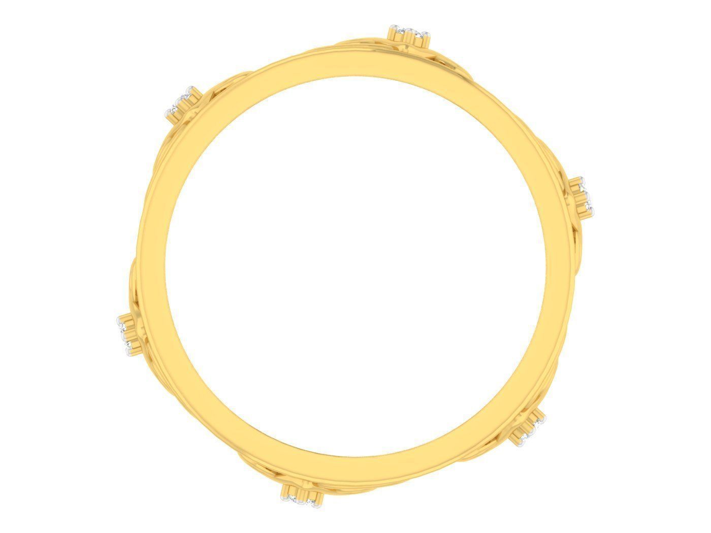 Women Band Ring 3dm stl render detail model view 3D print model_1