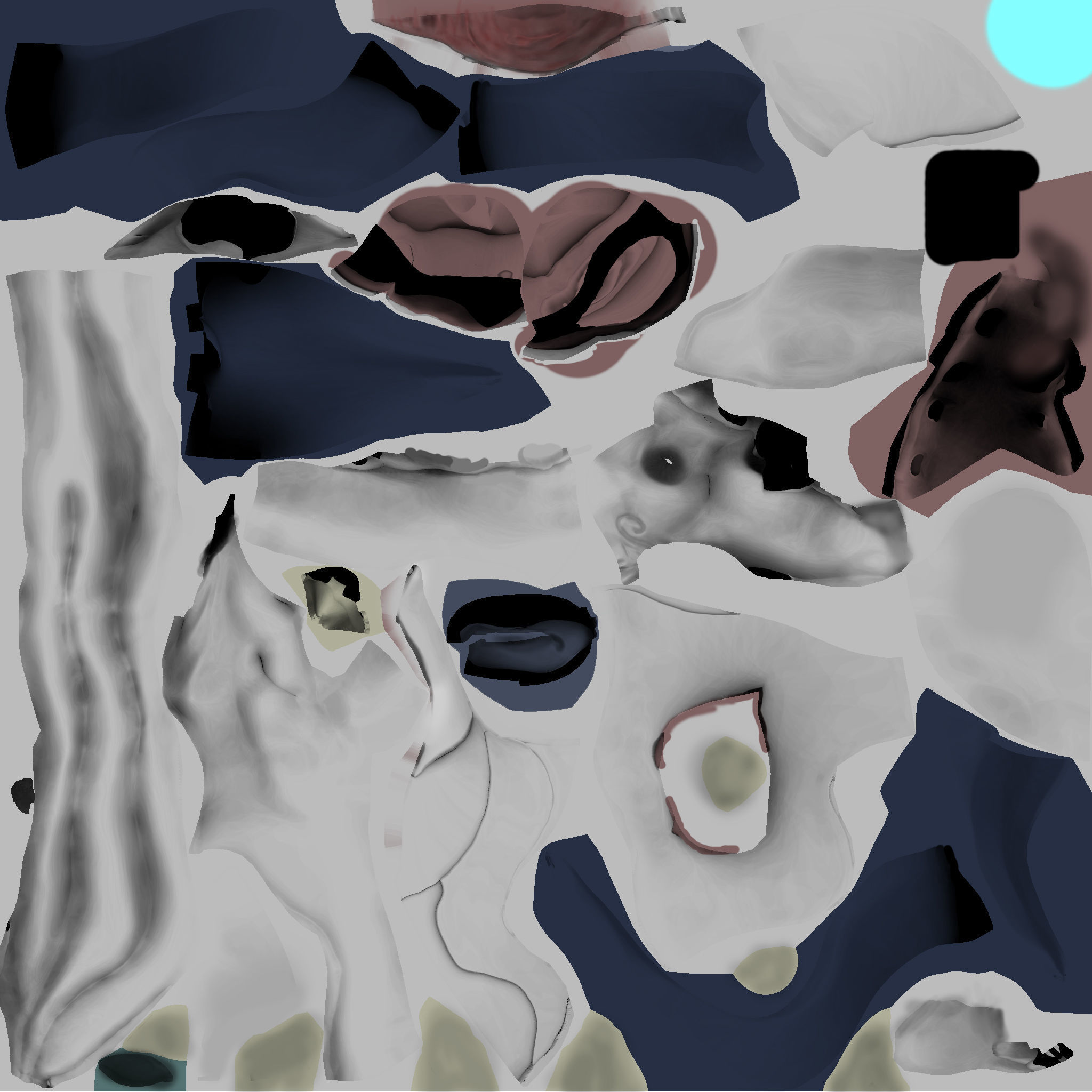 Oni Mask Low-poly 3D model_14