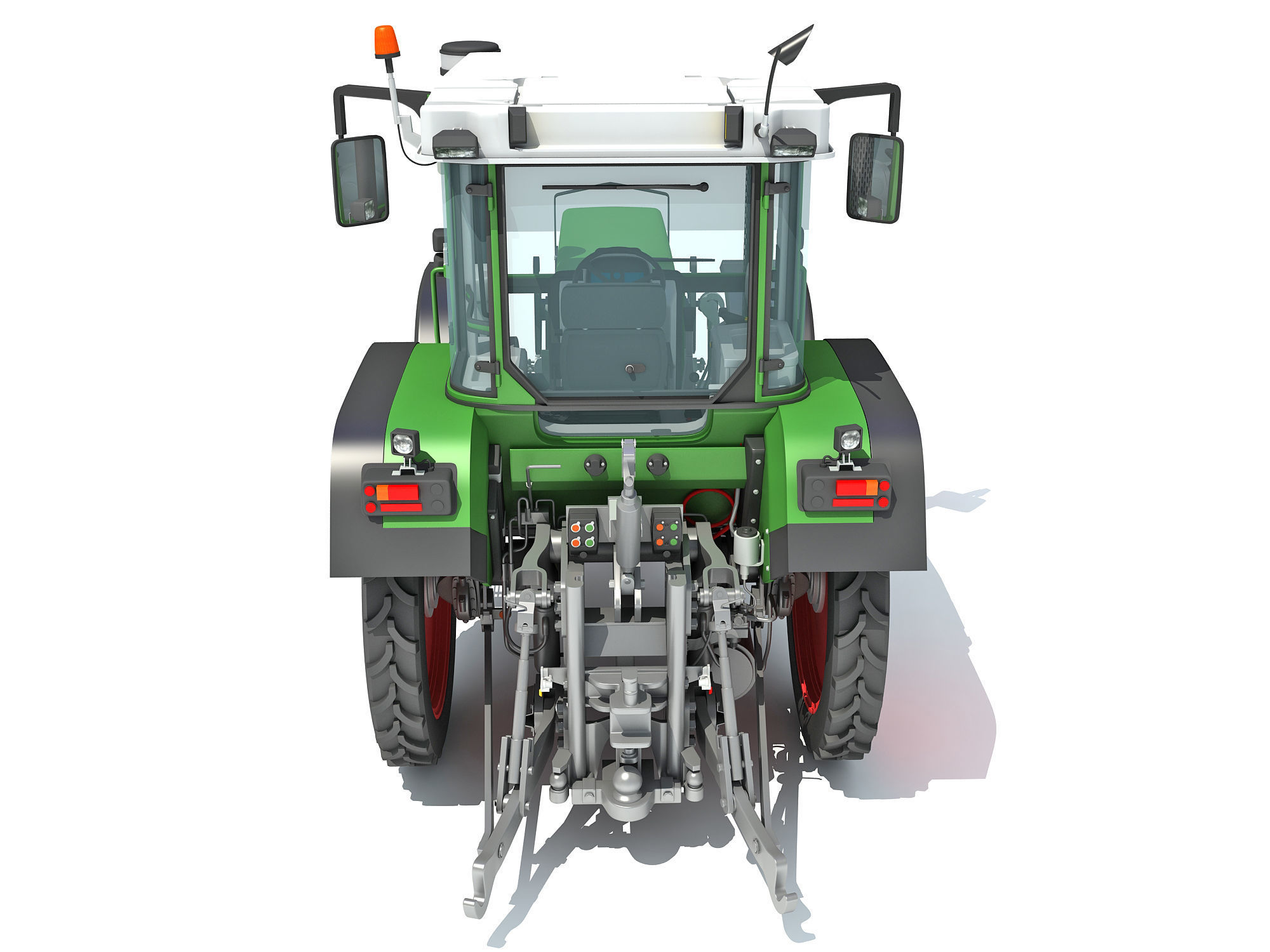Fendt Farm Tractor 3D model_6
