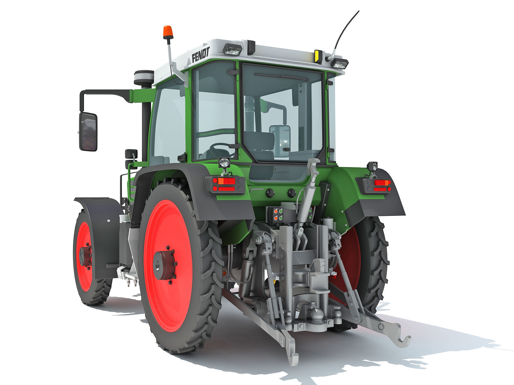 Fendt Farm Tractor 3D model_5