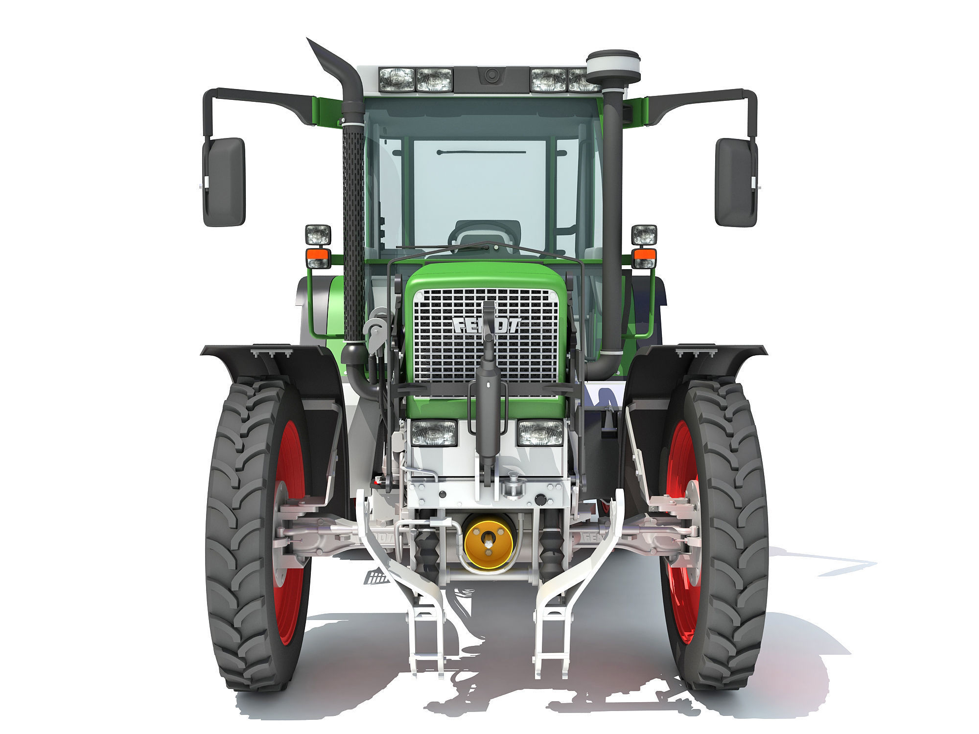 Fendt Farm Tractor 3D model_12
