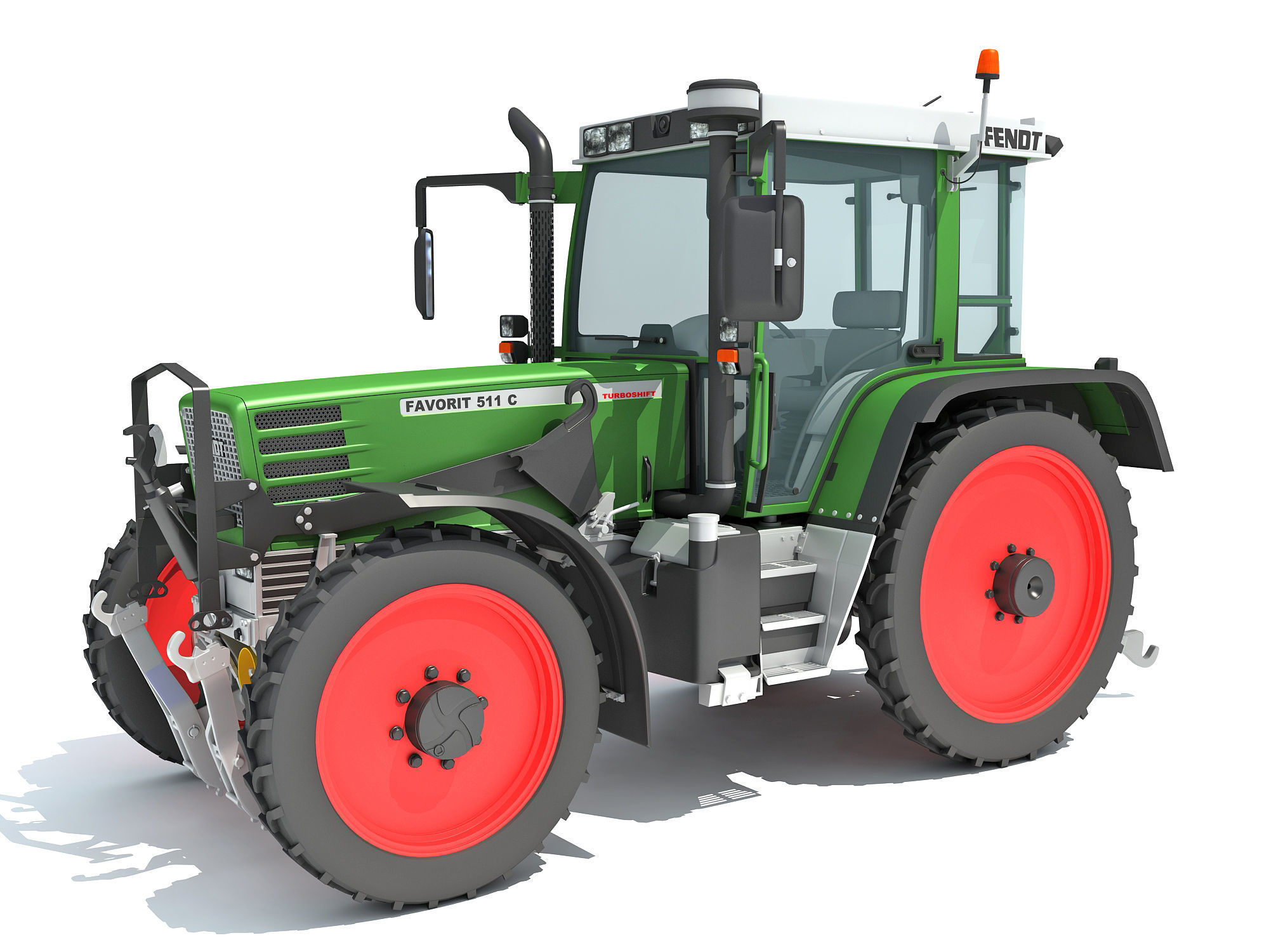 Fendt Farm Tractor 3D model_1