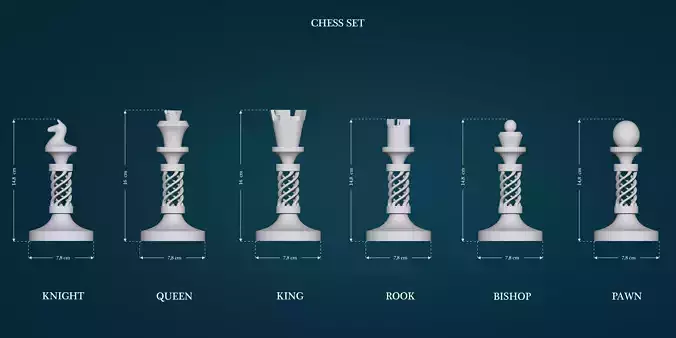 Chess Figures 3D print model