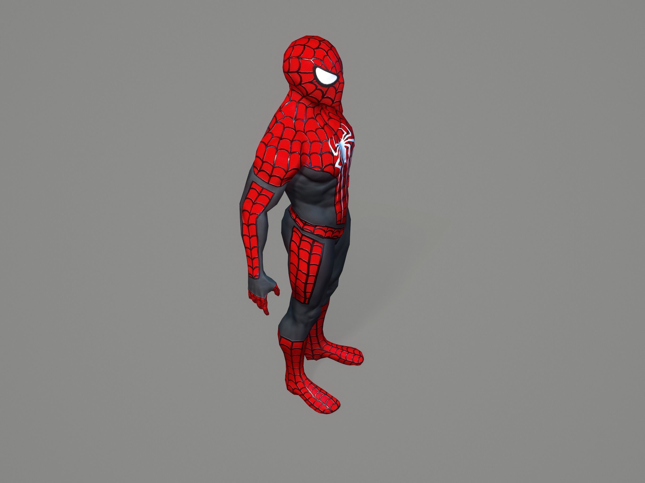 Spiderman spider man Low-poly 3D model_18