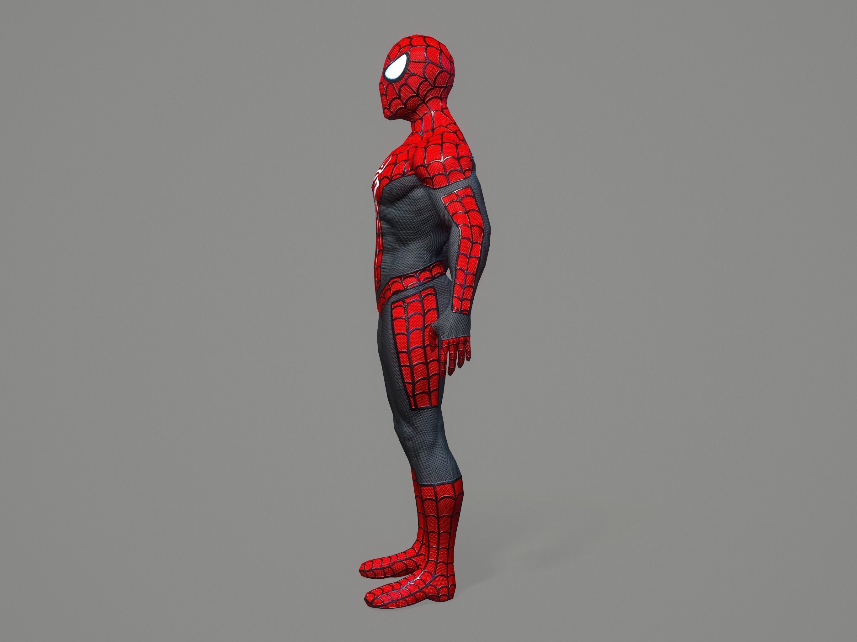 Spiderman spider man Low-poly 3D model_12