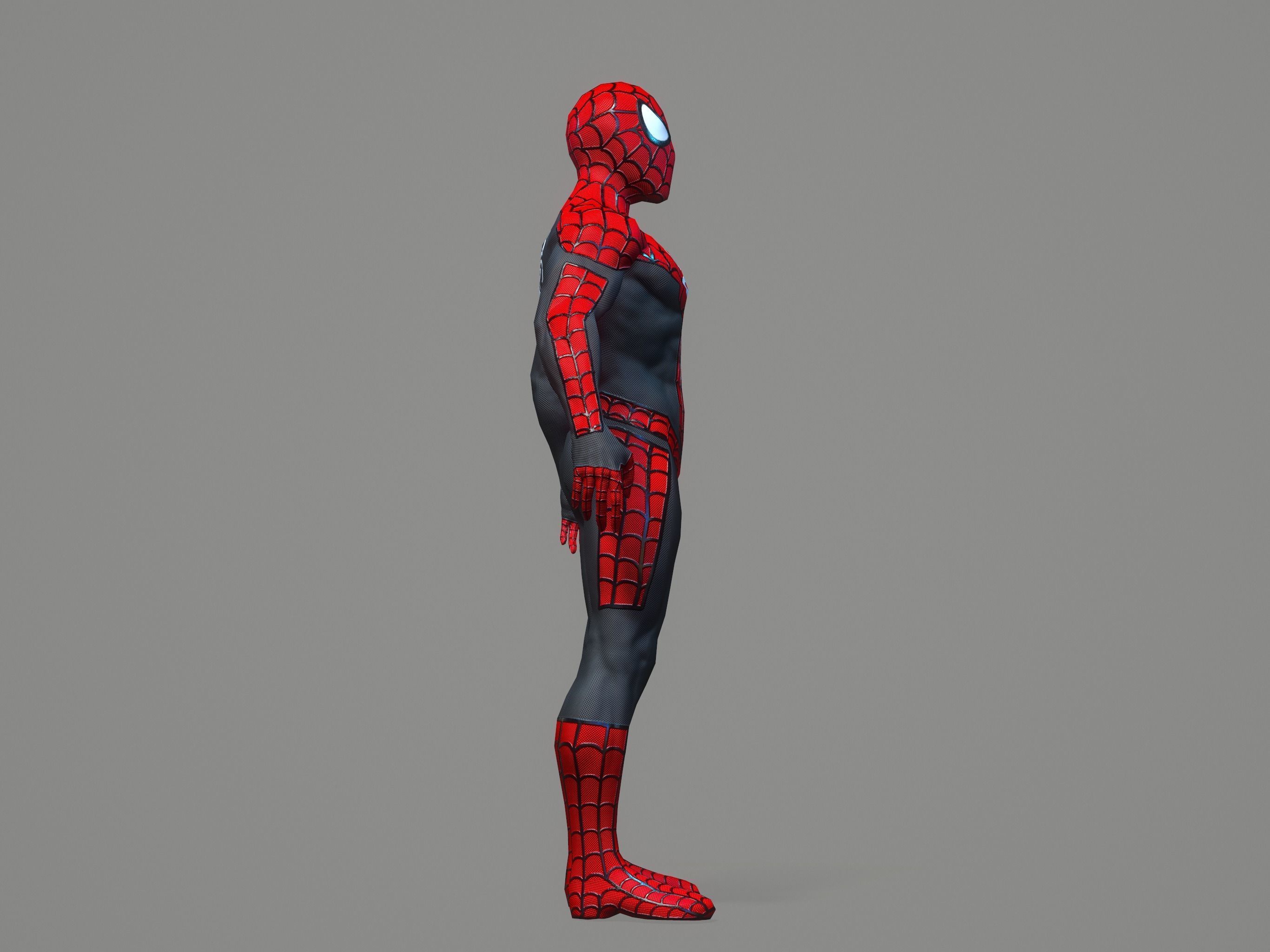 Spiderman spider man Low-poly 3D model_34