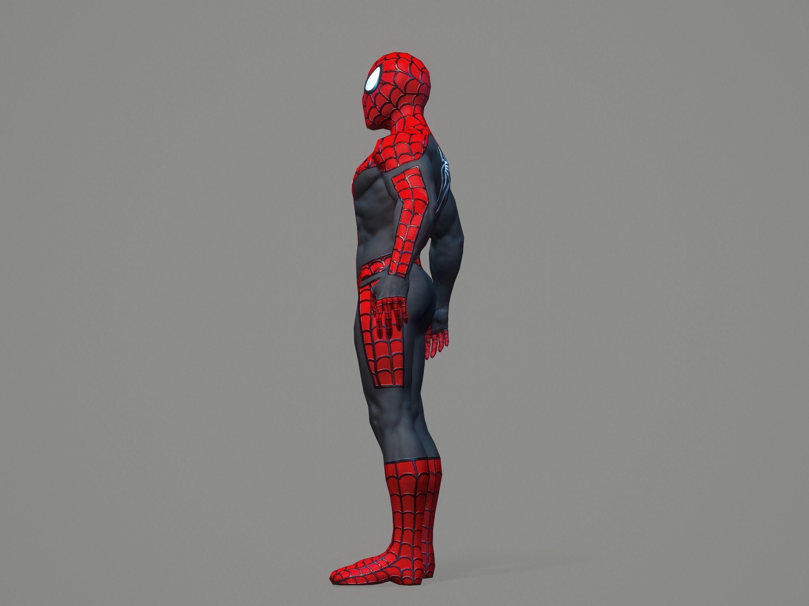 Spiderman spider man Low-poly 3D model_40