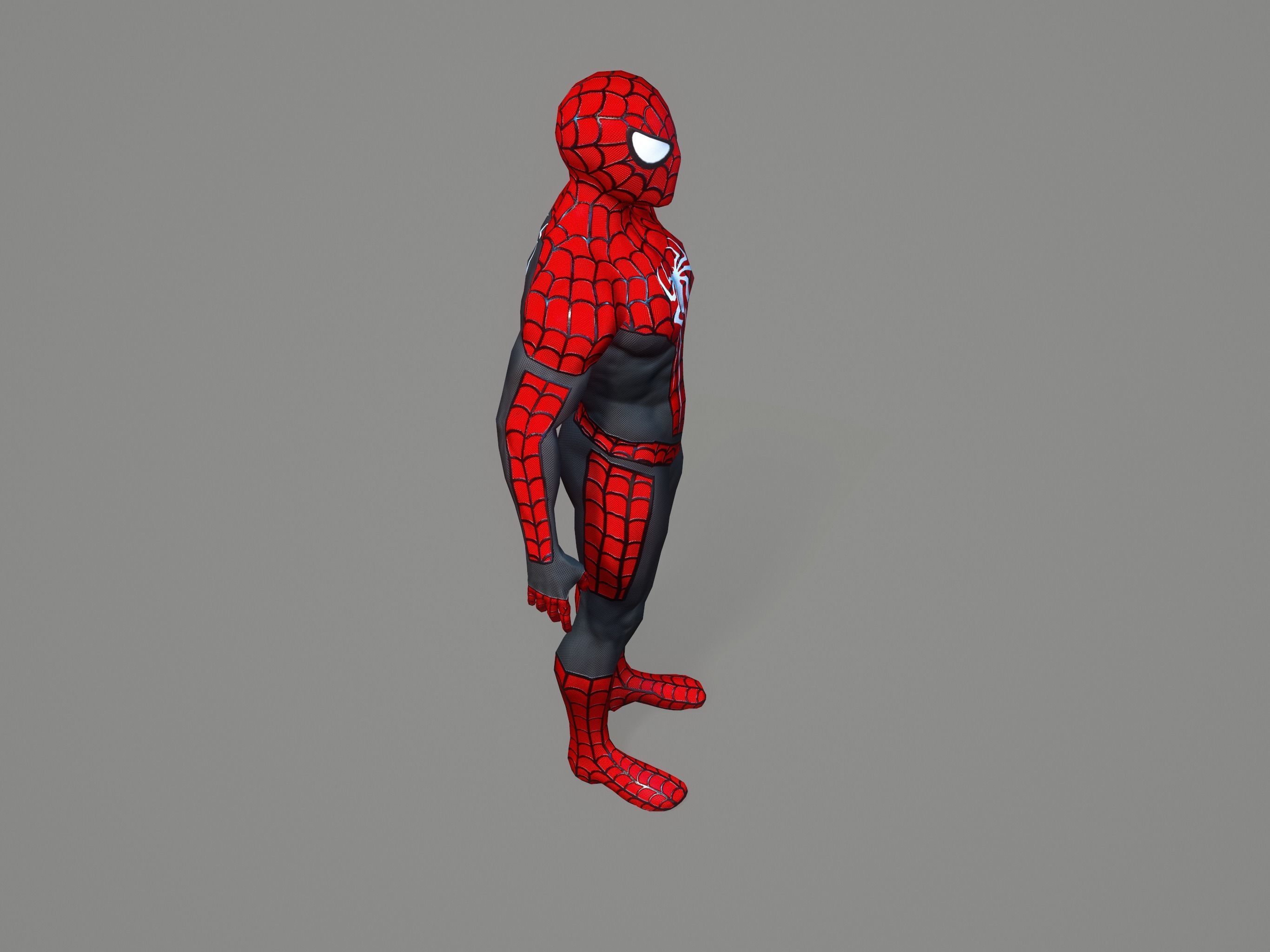 Spiderman spider man Low-poly 3D model_19