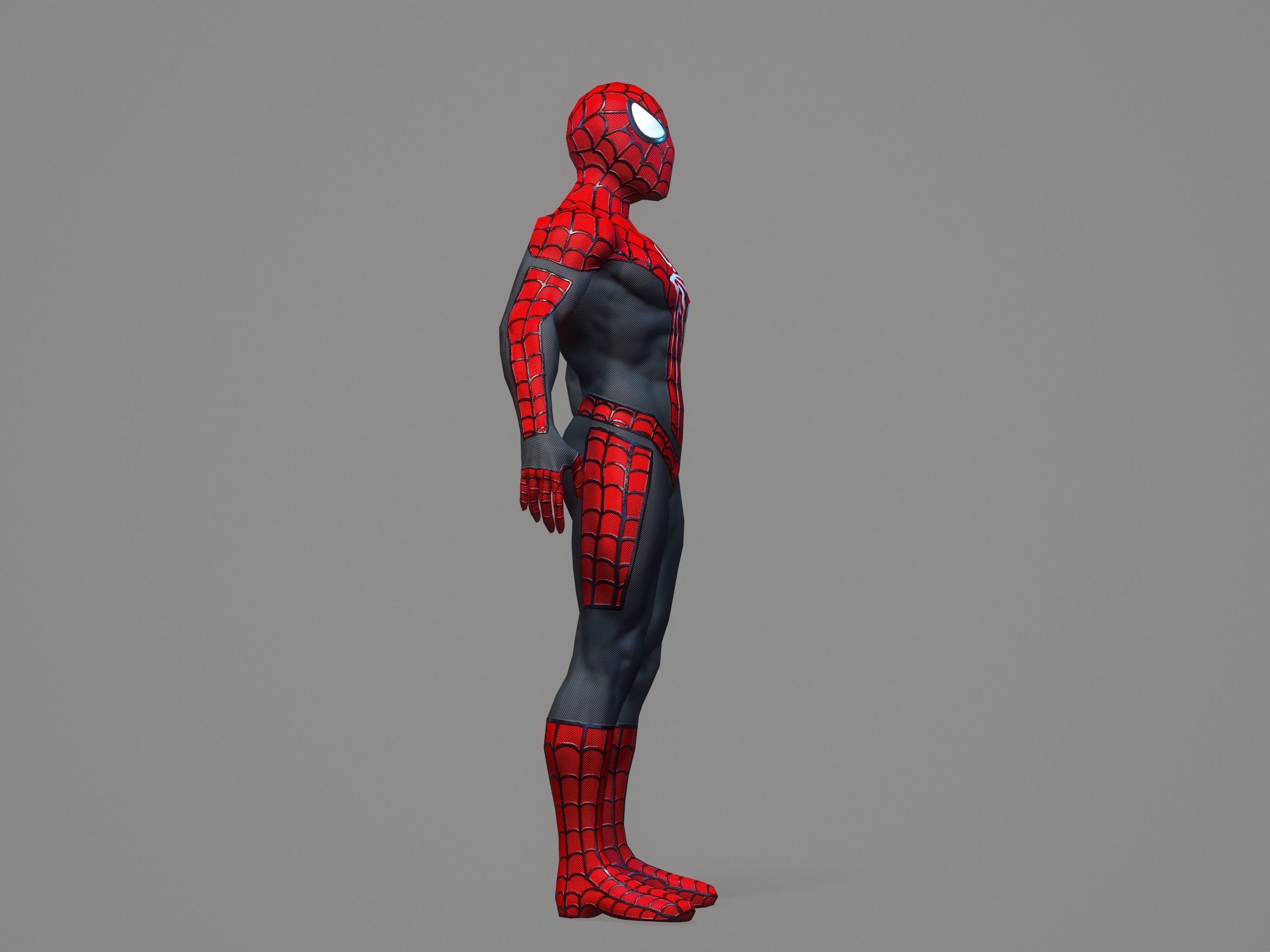 Spiderman spider man Low-poly 3D model_33