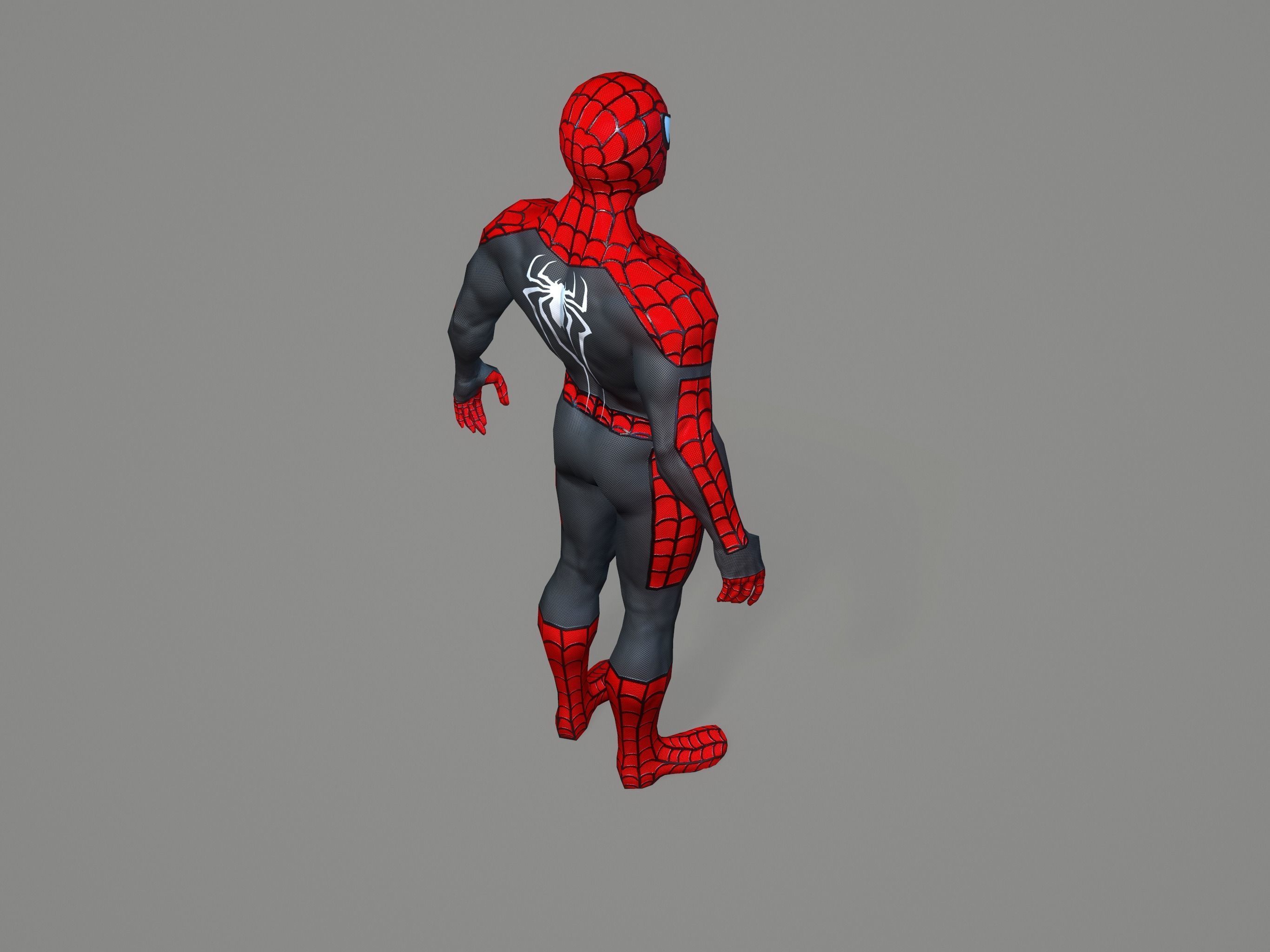 Spiderman spider man Low-poly 3D model_22