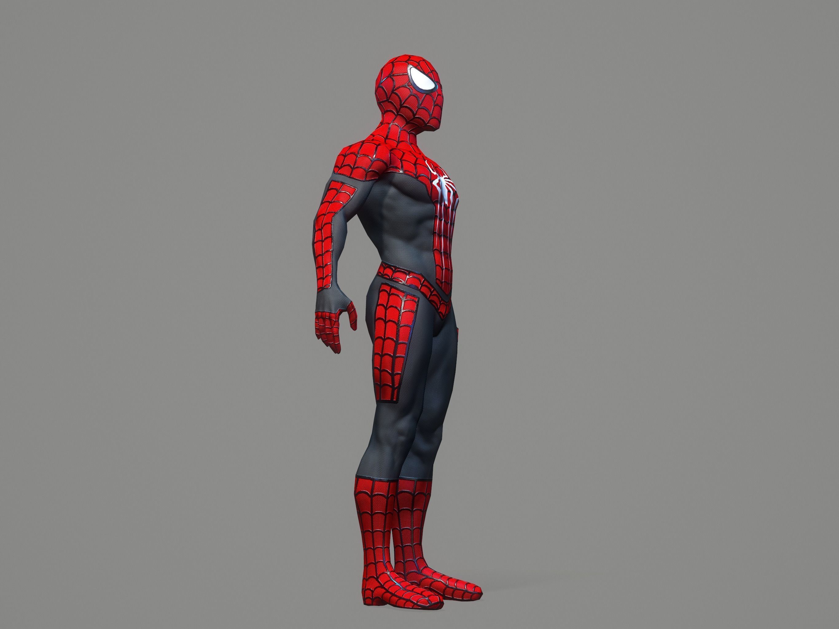 Spiderman spider man Low-poly 3D model_32