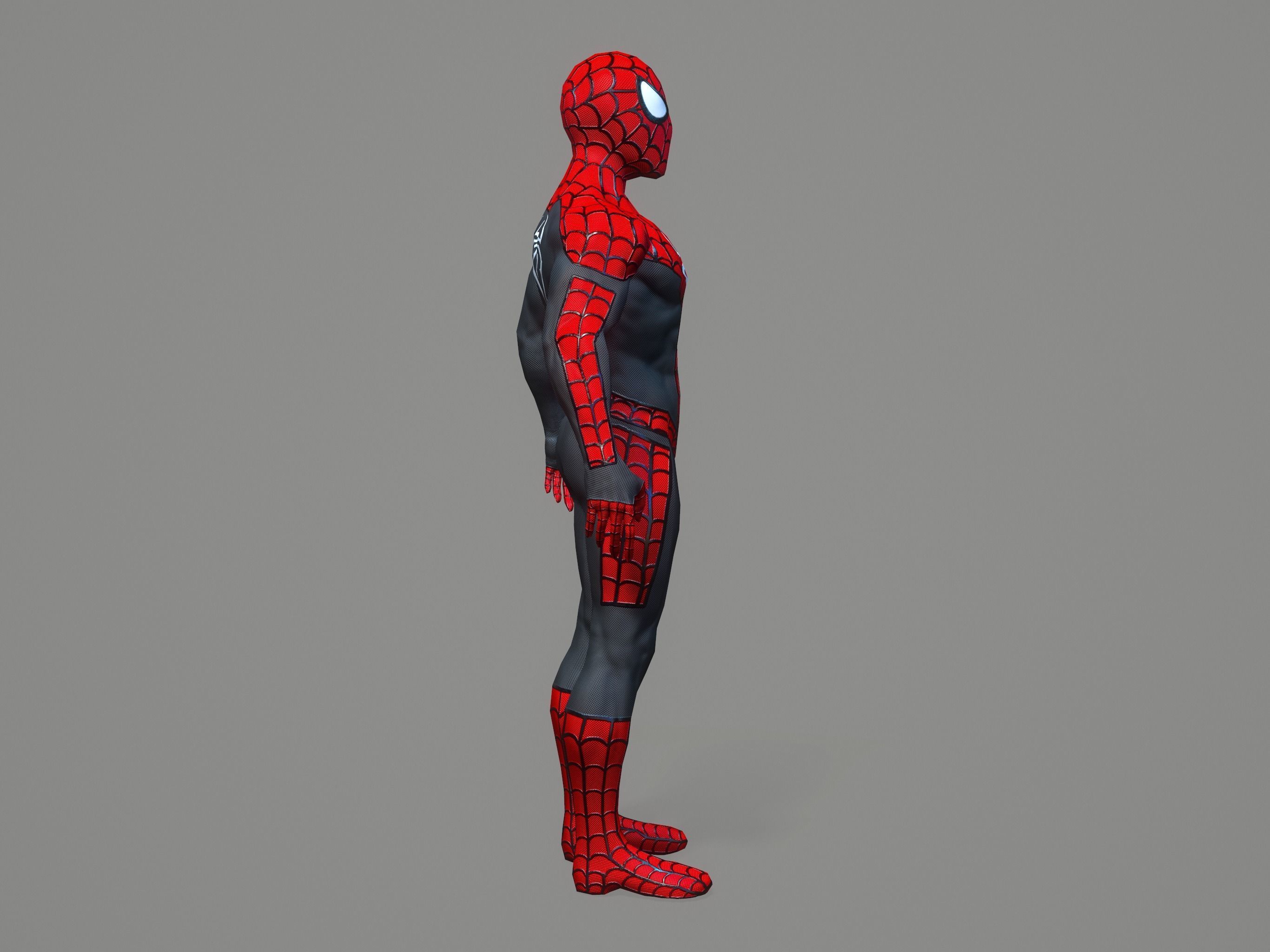Spiderman spider man Low-poly 3D model_7