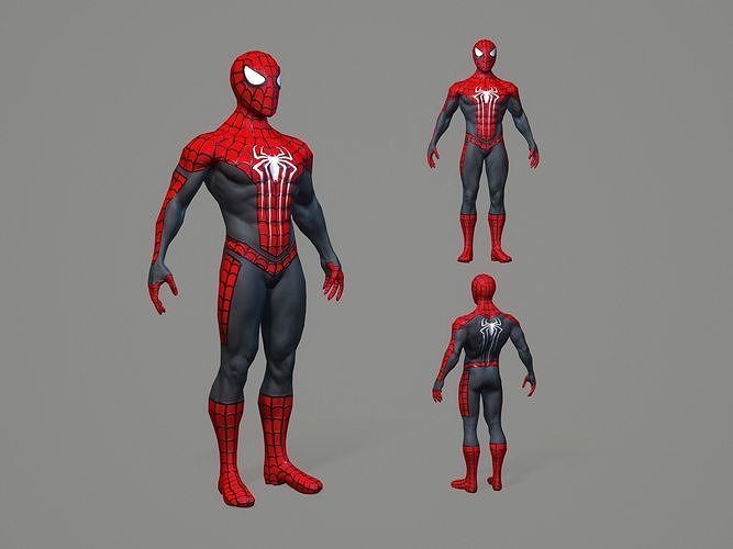 Spiderman spider man Low-poly 3D model