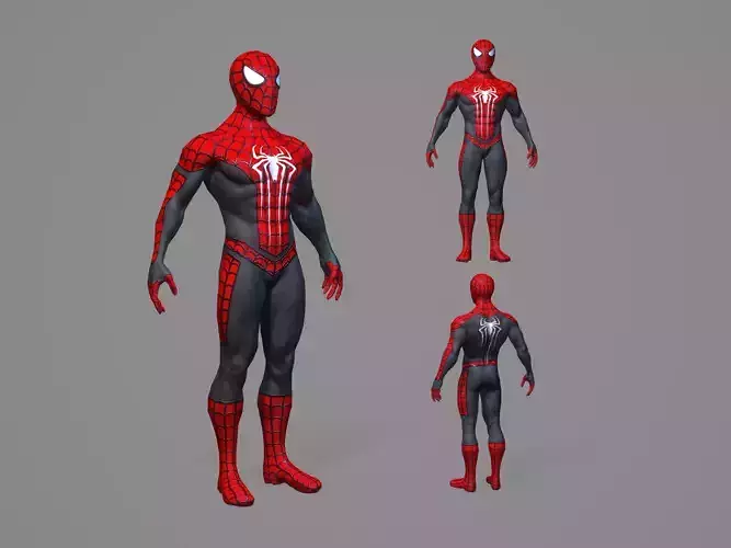 Spiderman spider man Low-poly 3D model