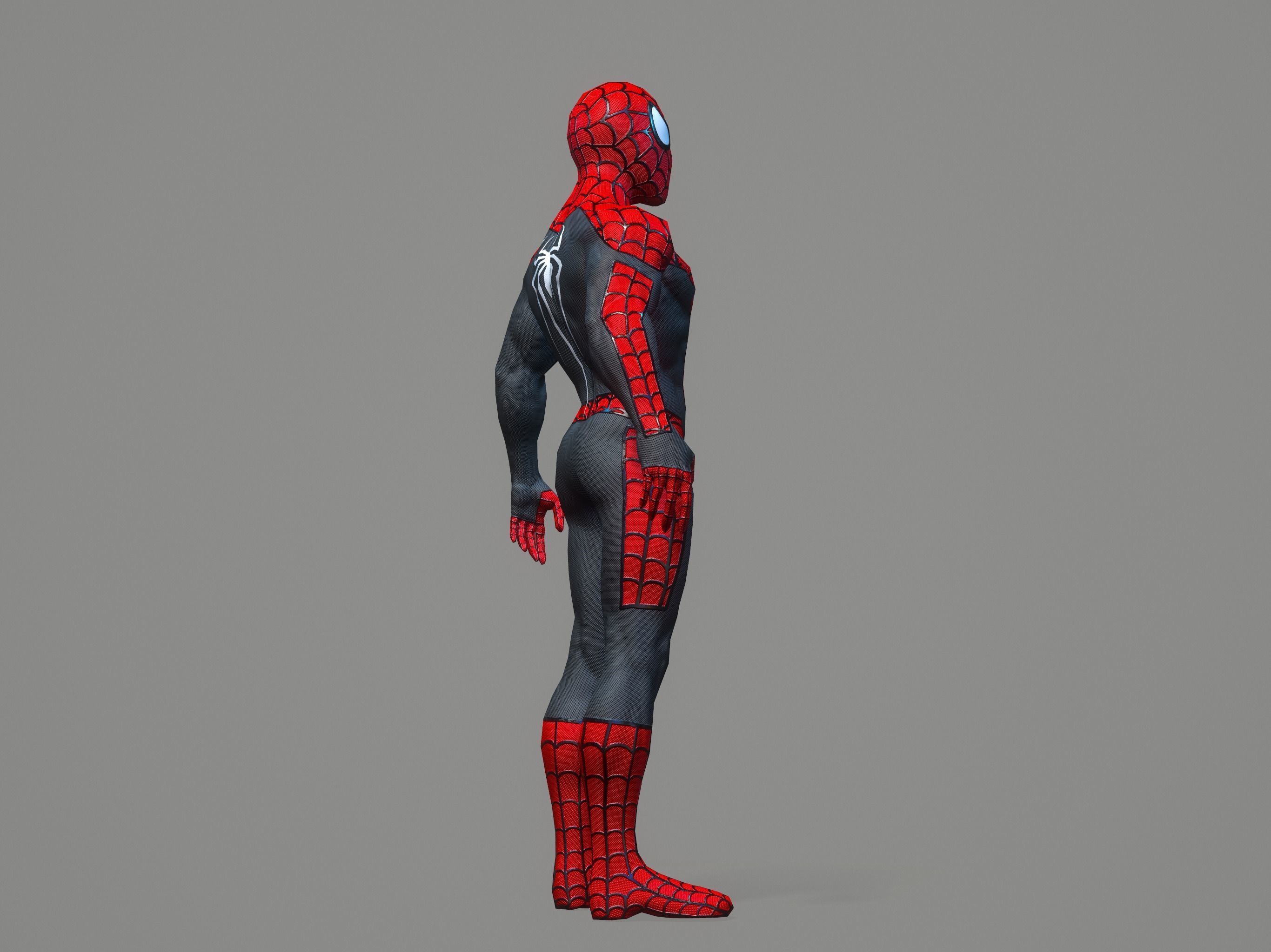 Spiderman spider man Low-poly 3D model_35