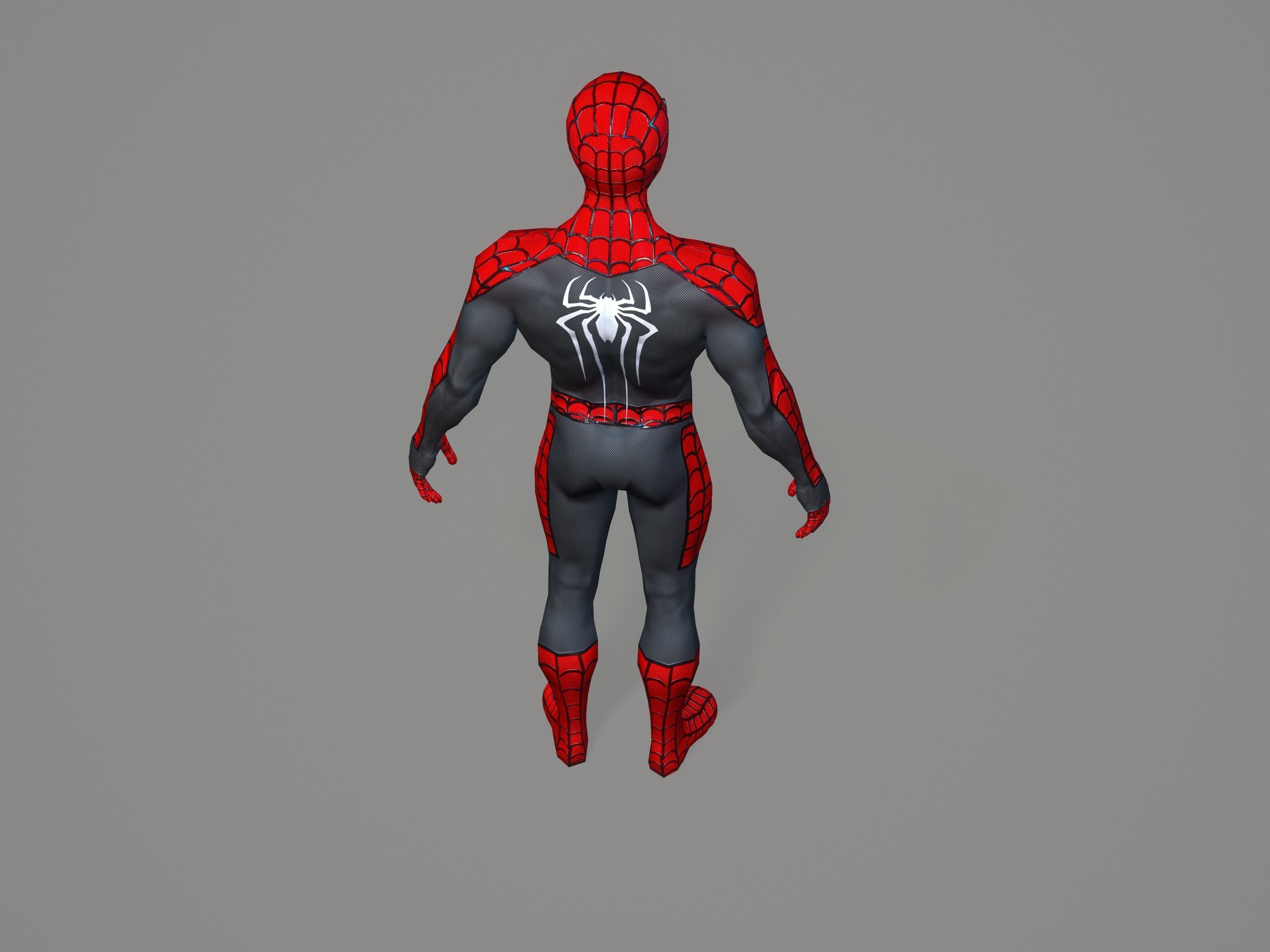Spiderman spider man Low-poly 3D model_23