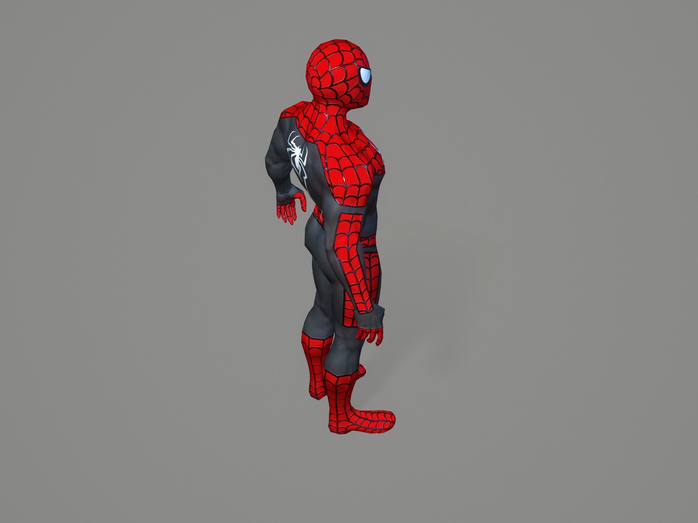 Spiderman spider man Low-poly 3D model_21