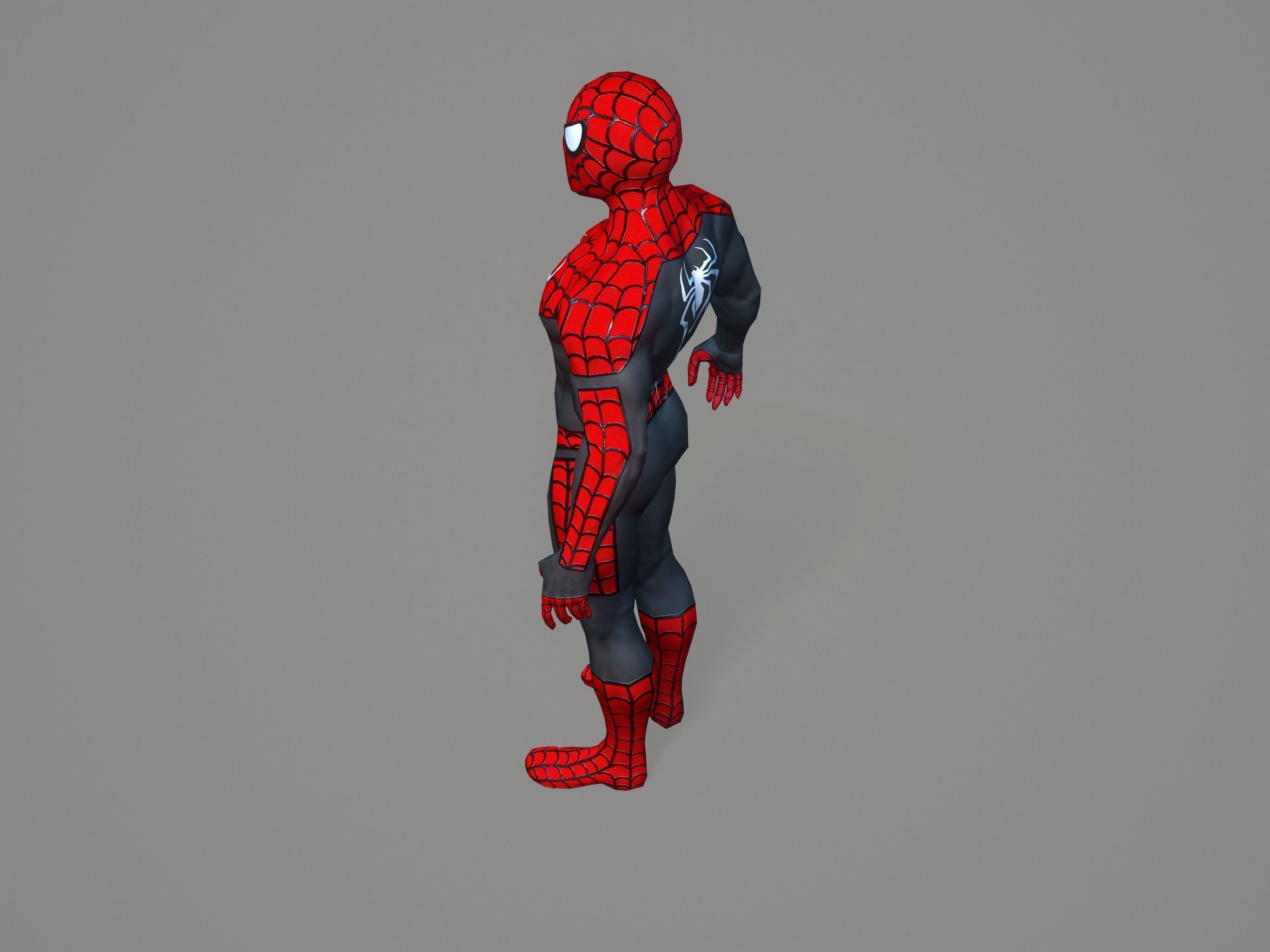 Spiderman spider man Low-poly 3D model_25