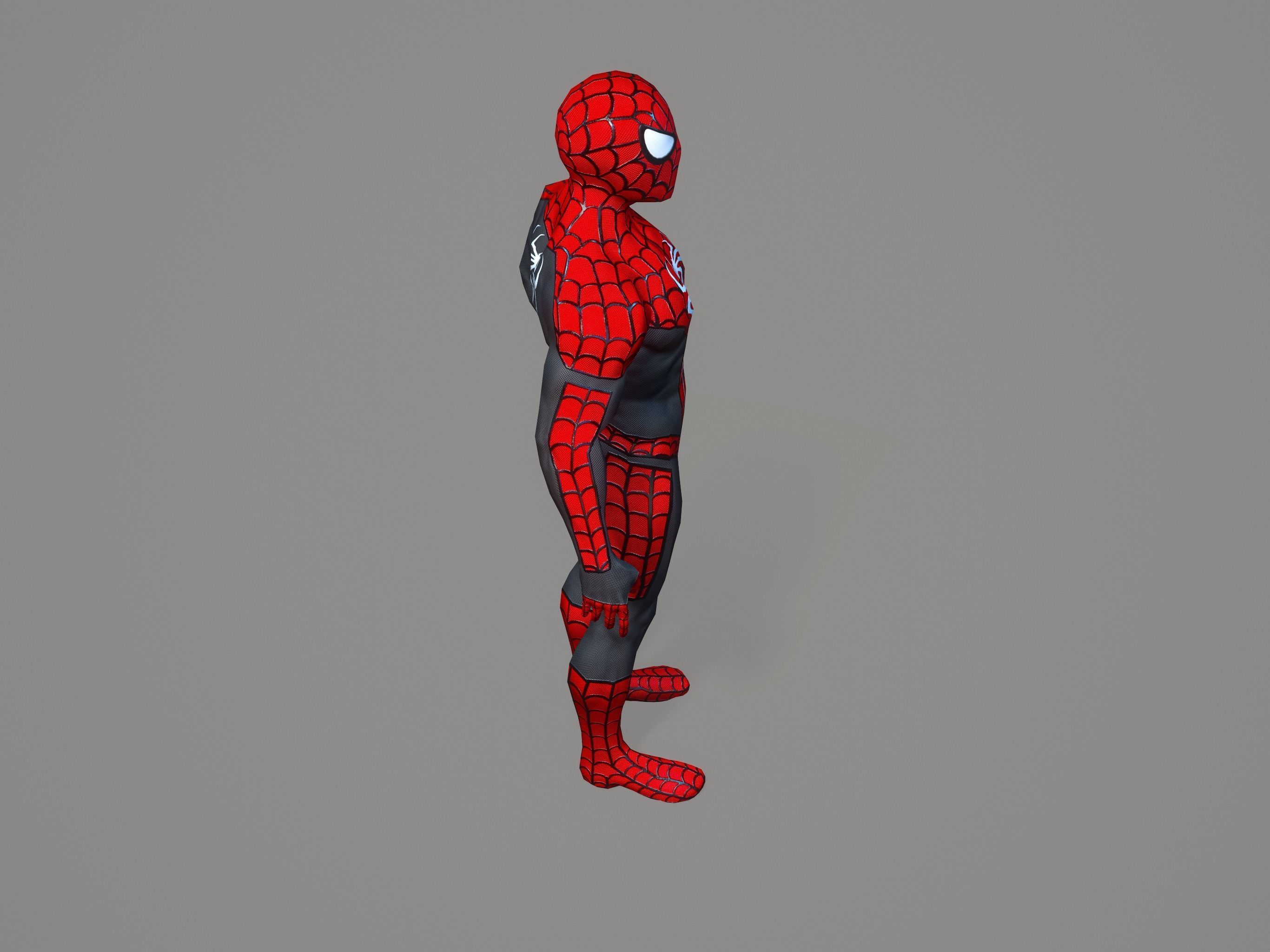 Spiderman spider man Low-poly 3D model_20