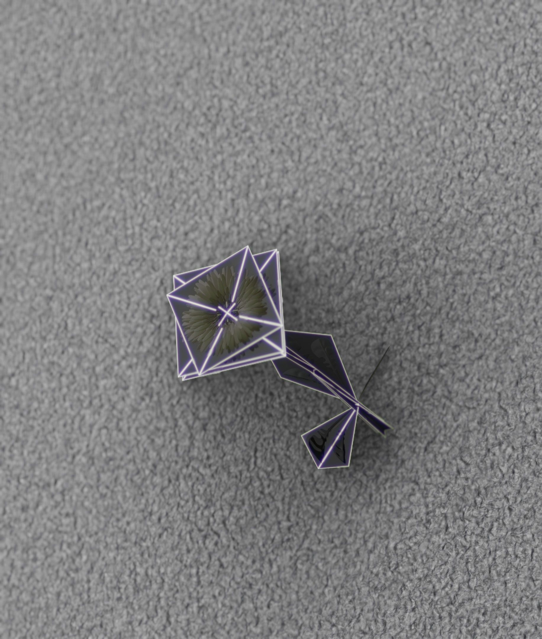 Low-Poly Dandelion Flower Version 1 - Object 7 Low-poly 3D model_12