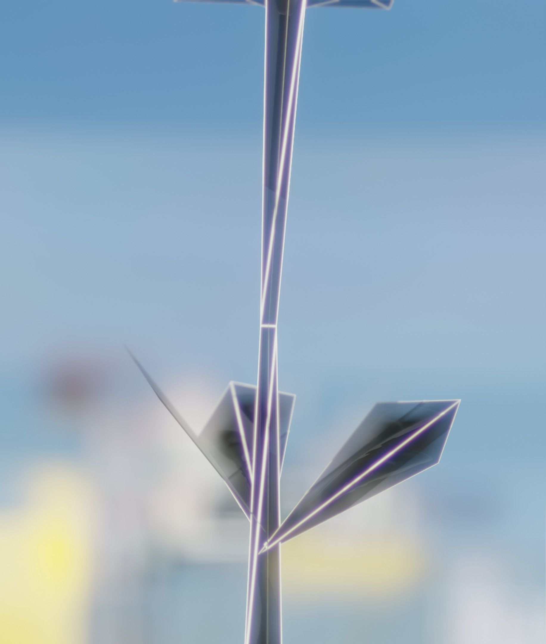 Low-Poly Dandelion Flower Version 1 - Object 7 Low-poly 3D model_27