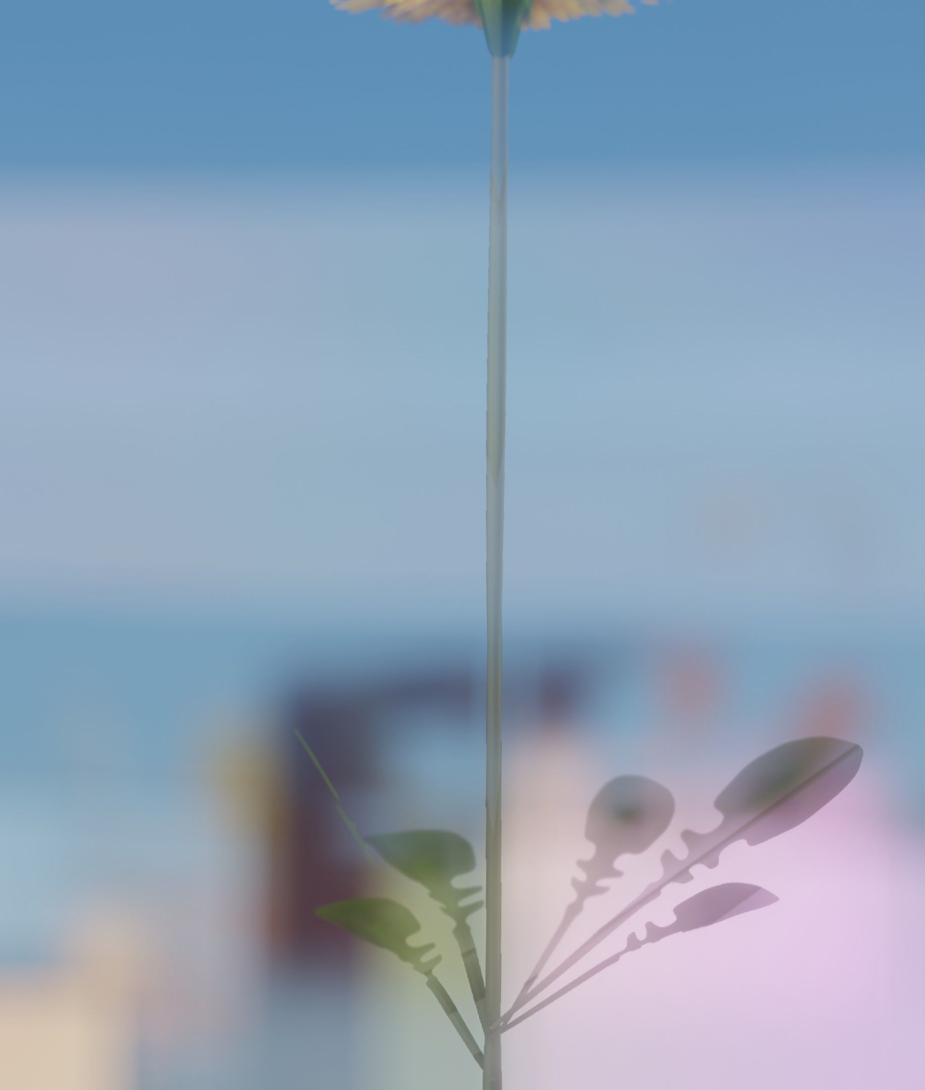 Low-Poly Dandelion Flower Version 1 - Object 7 Low-poly 3D model_21