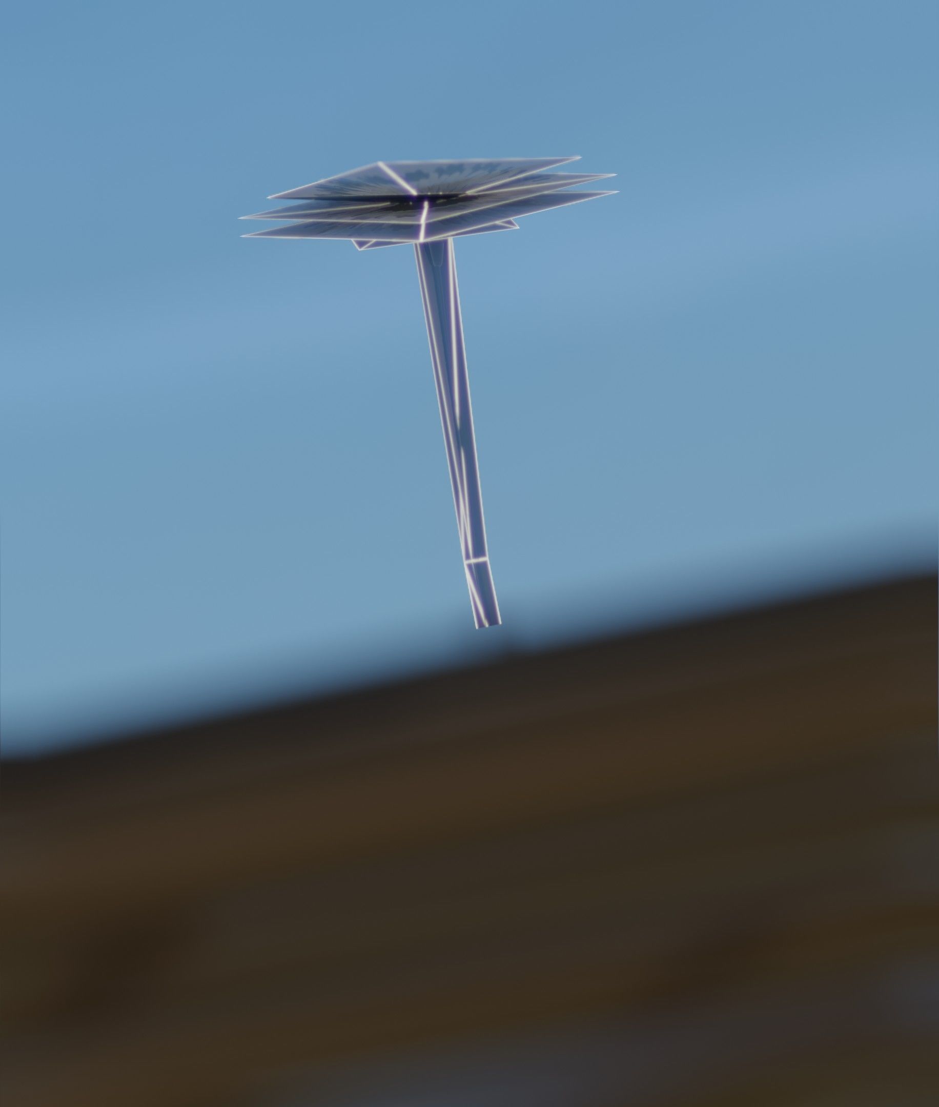 Low-Poly Dandelion Flower Version 2 - Object 8 Low-poly 3D model_16